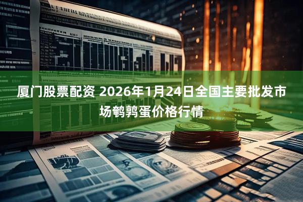 厦门股票配资 2026年1月24日全国主要批发市场鹌鹑蛋价格行情