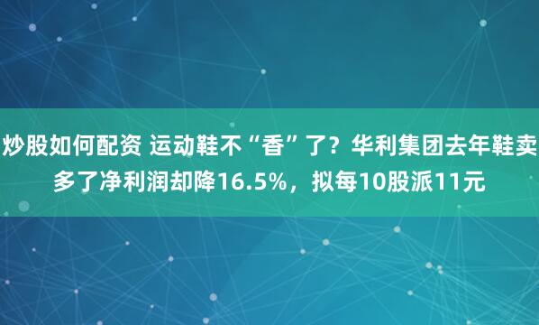 炒股如何配资 运动鞋不“香”了？华利集团去年鞋卖多了净利润却降16.5%，拟每10股派11元